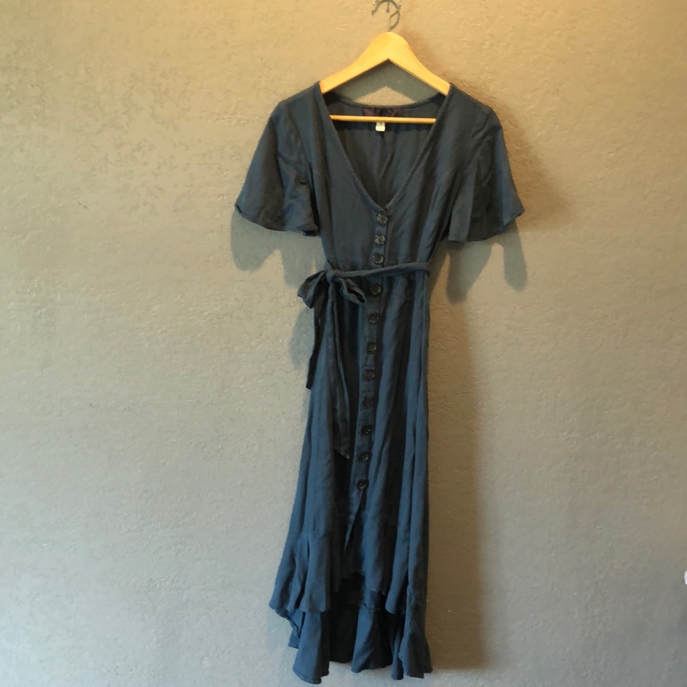 Blue Flutter Dress